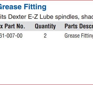 ZERK, 1/4-28 FOR EZ LUBE AXLE & Suspension Bolt